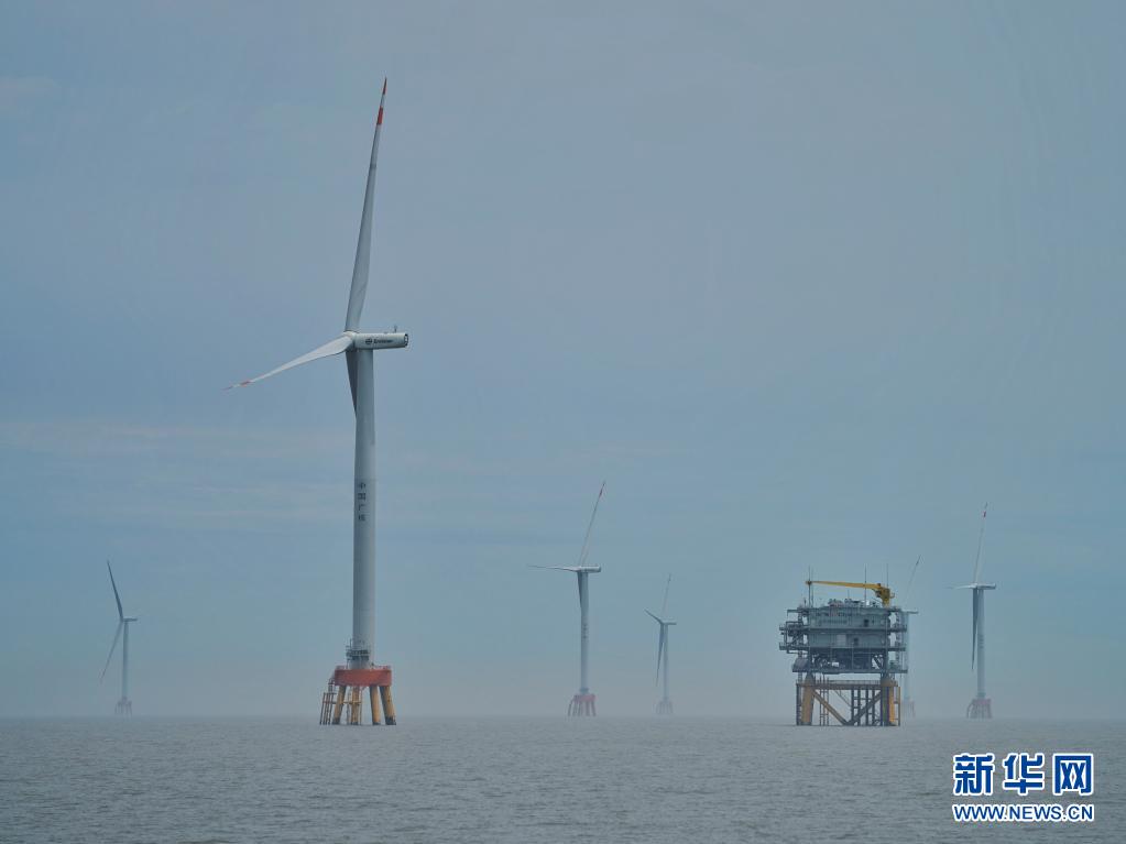 浙江省蕞大海上風電場群開始正式并網運行